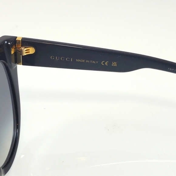 NWD$495 GUCCI GG0460S 001 Black Grey Gradient Cat Eye UV Protection Sunglasses - Picture 10 of 16